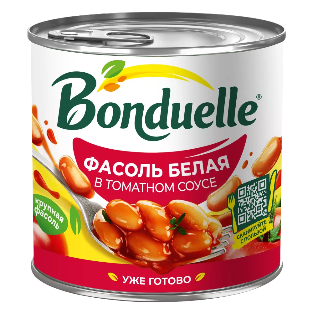 Bonduelle konserwirlenen noýba, ak tomat sousynda, 400 g