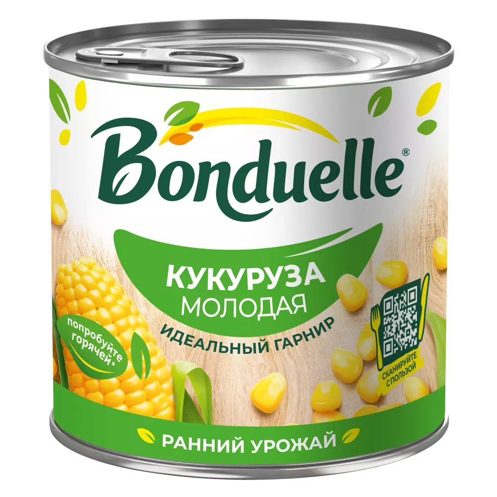 Кукуруза консервированная Bonduelle, молодая, 340 г