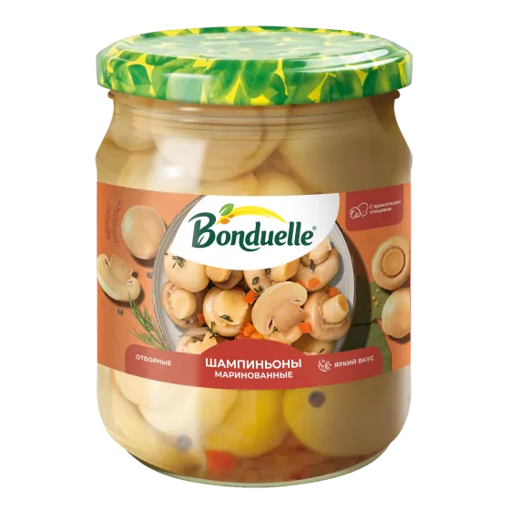 Шампиньоны маринованные Bonduelle, 500 г